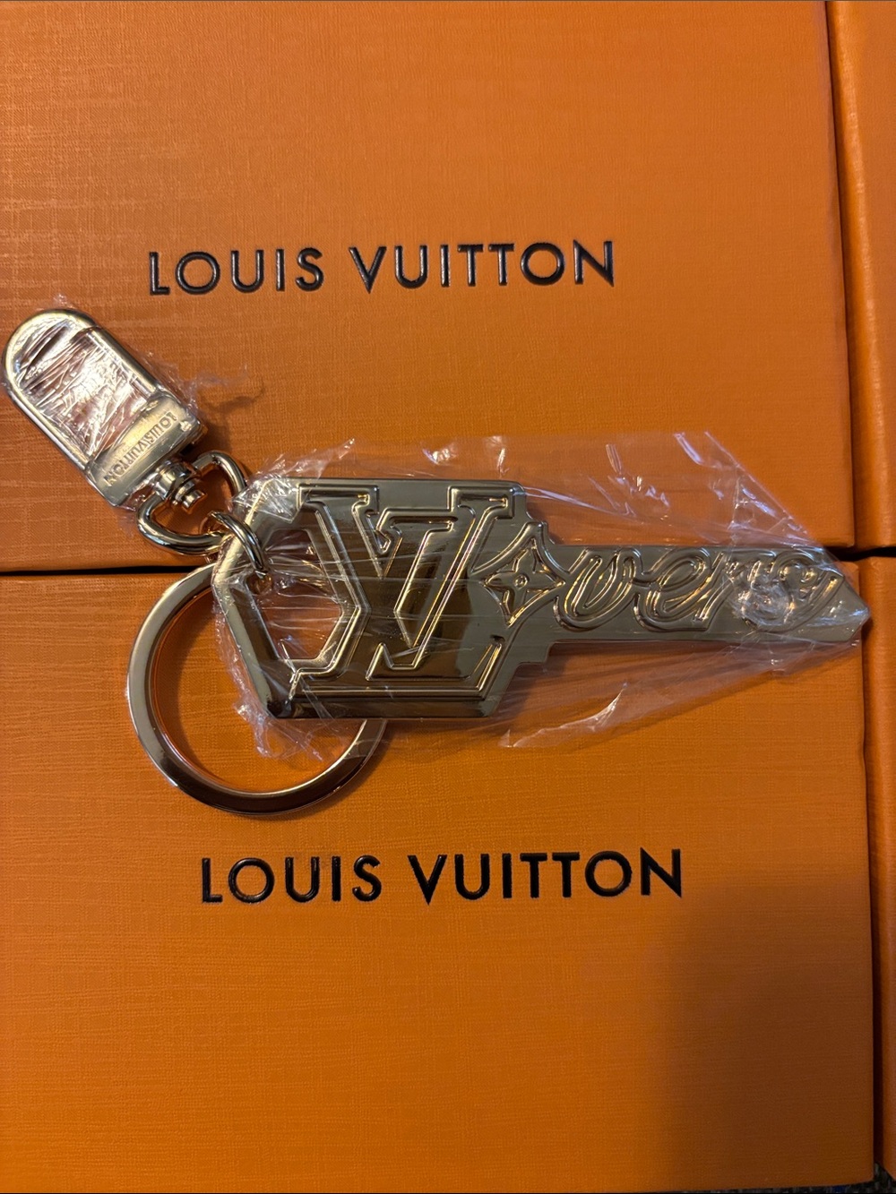 Gold LV Key Ring Charm/Keychain